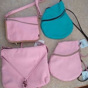 Various BNWT Erda leather handcrafted purses